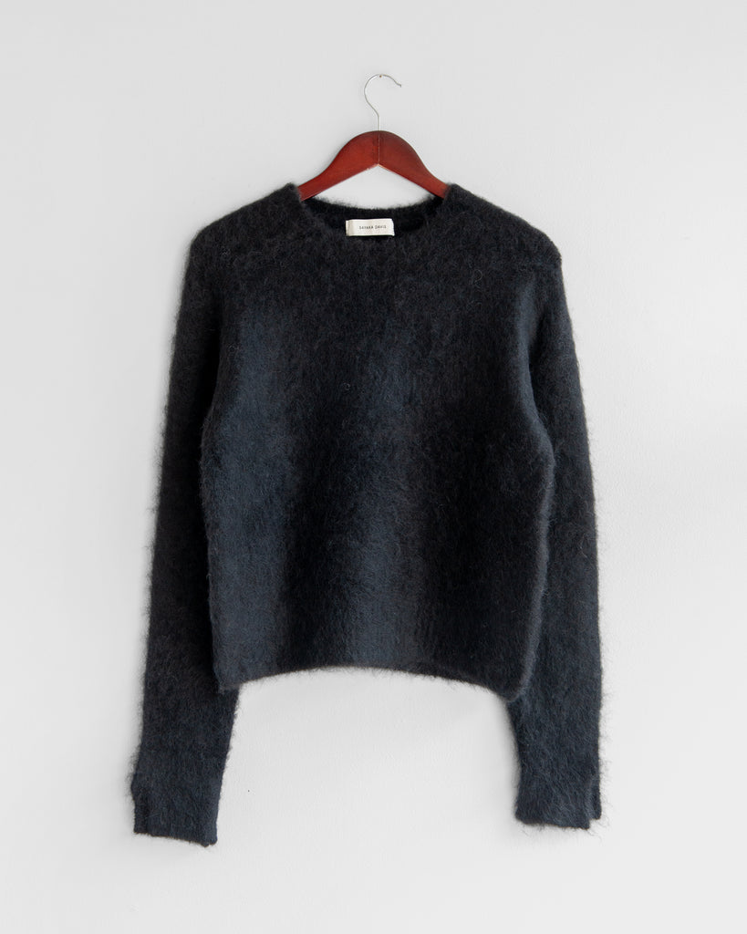 Sayaka Davis - Cropped Sweater in Black