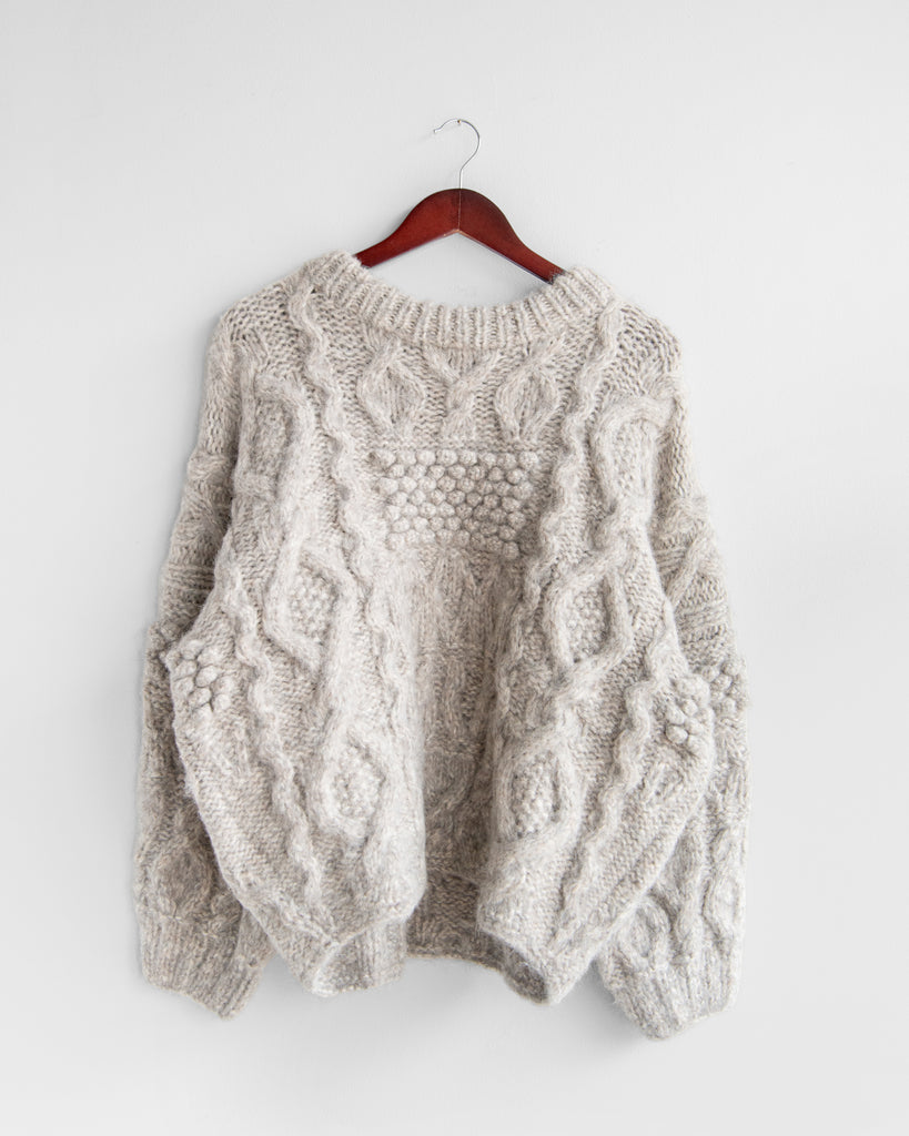 Shaina Mote - Patchwork Crewneck Sweater in Raku