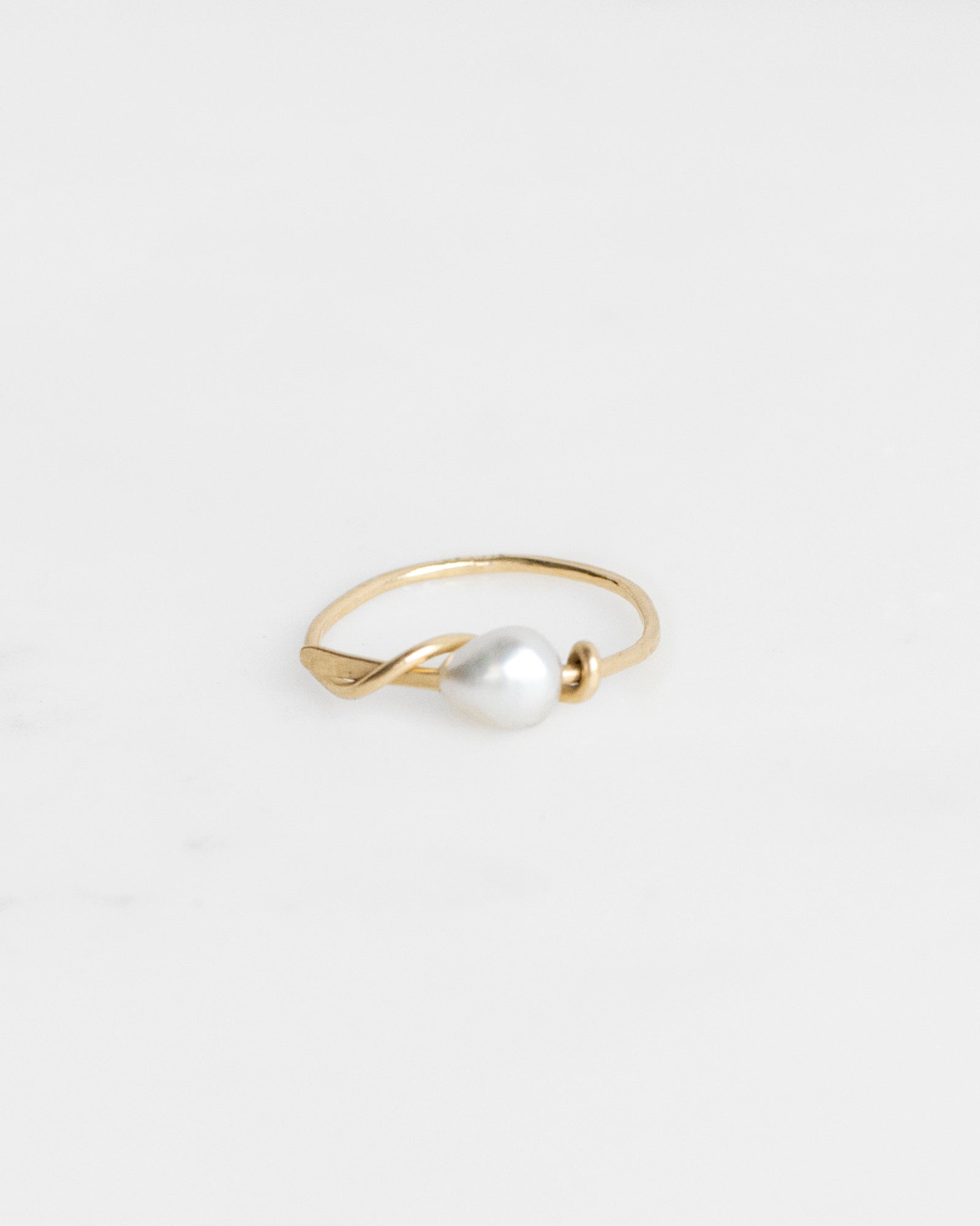 14K Keshi Mermaid Ring