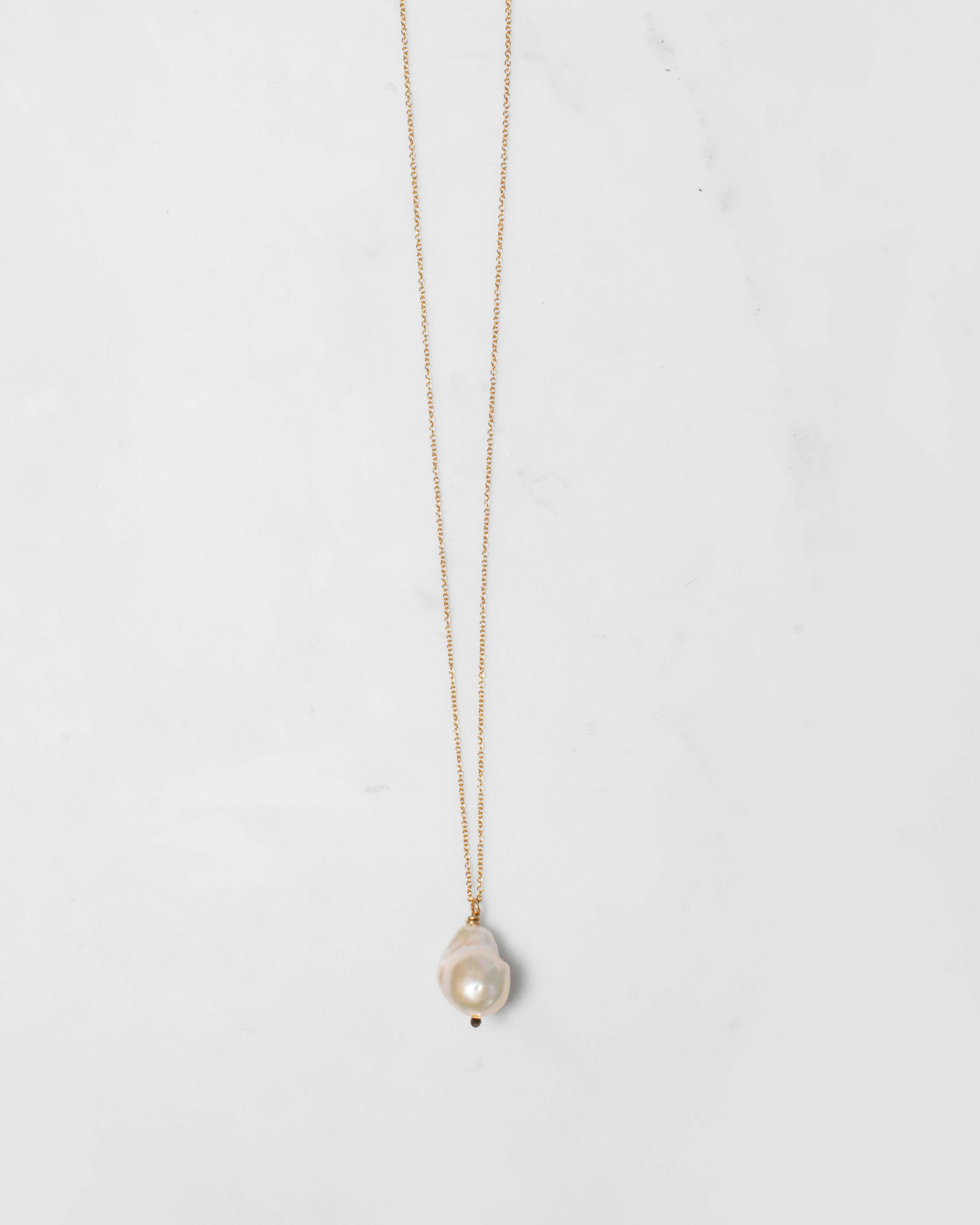 Baroque Pearl Drop Necklace