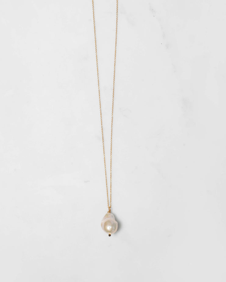 Baroque Pearl Drop Necklace