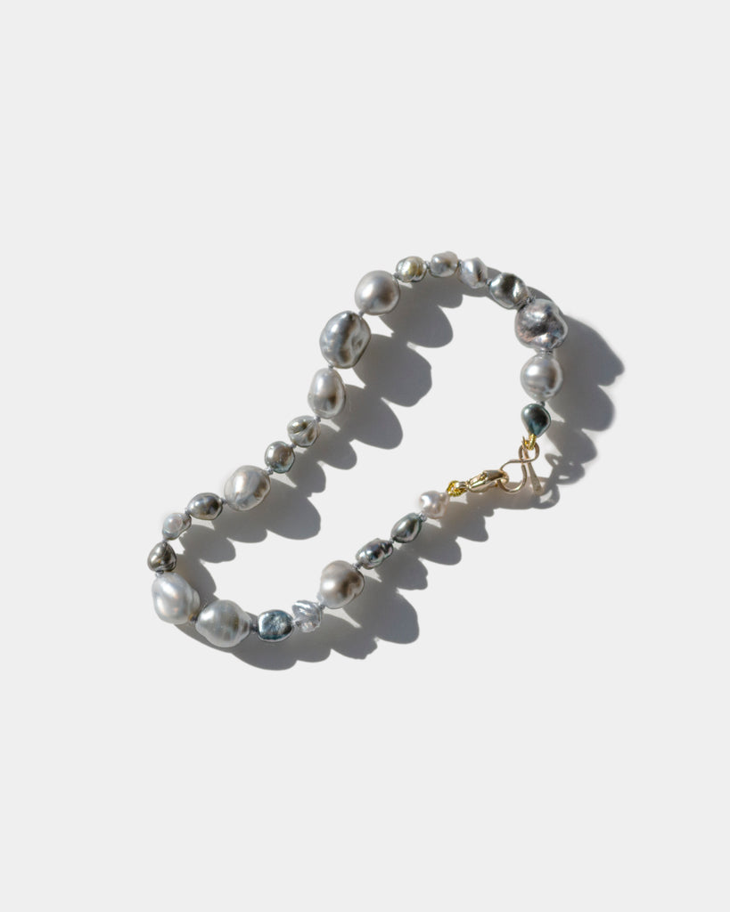 14K Undulating Keshi Layering Bracelet