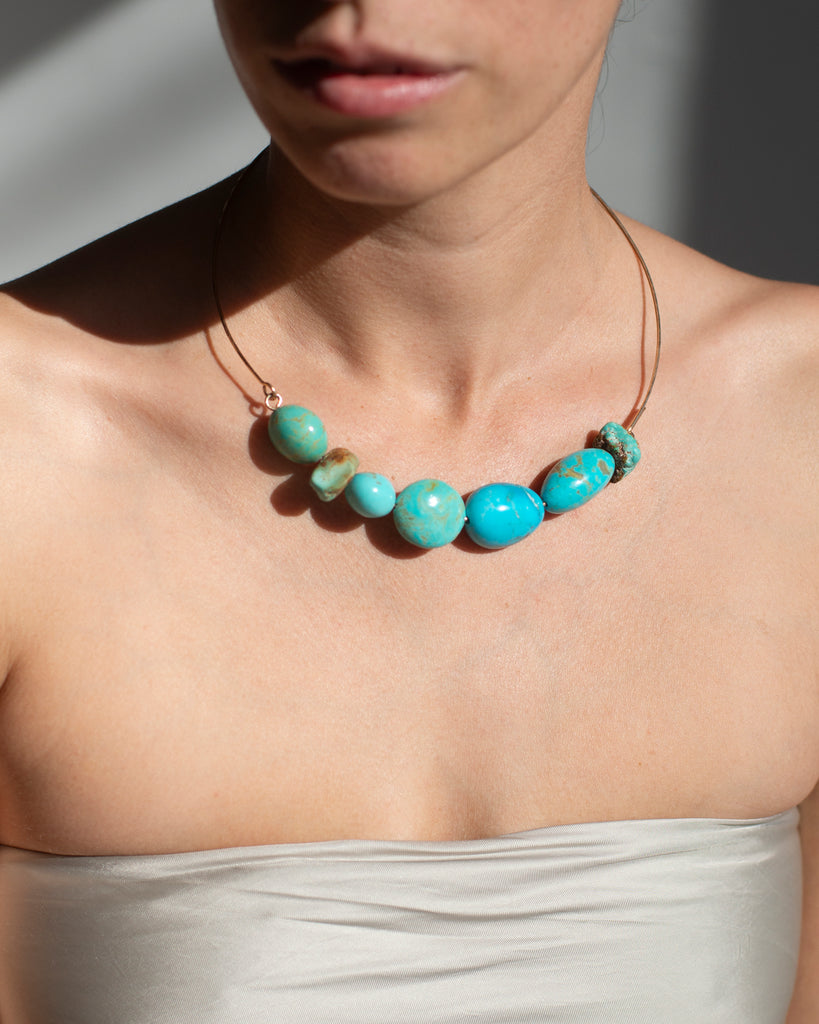 Turquoise Collection Crescent Collar