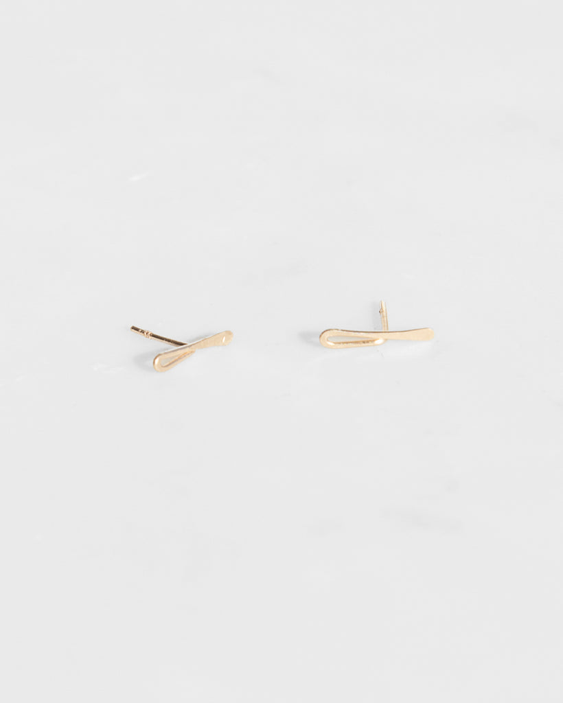 14K Tab Studs