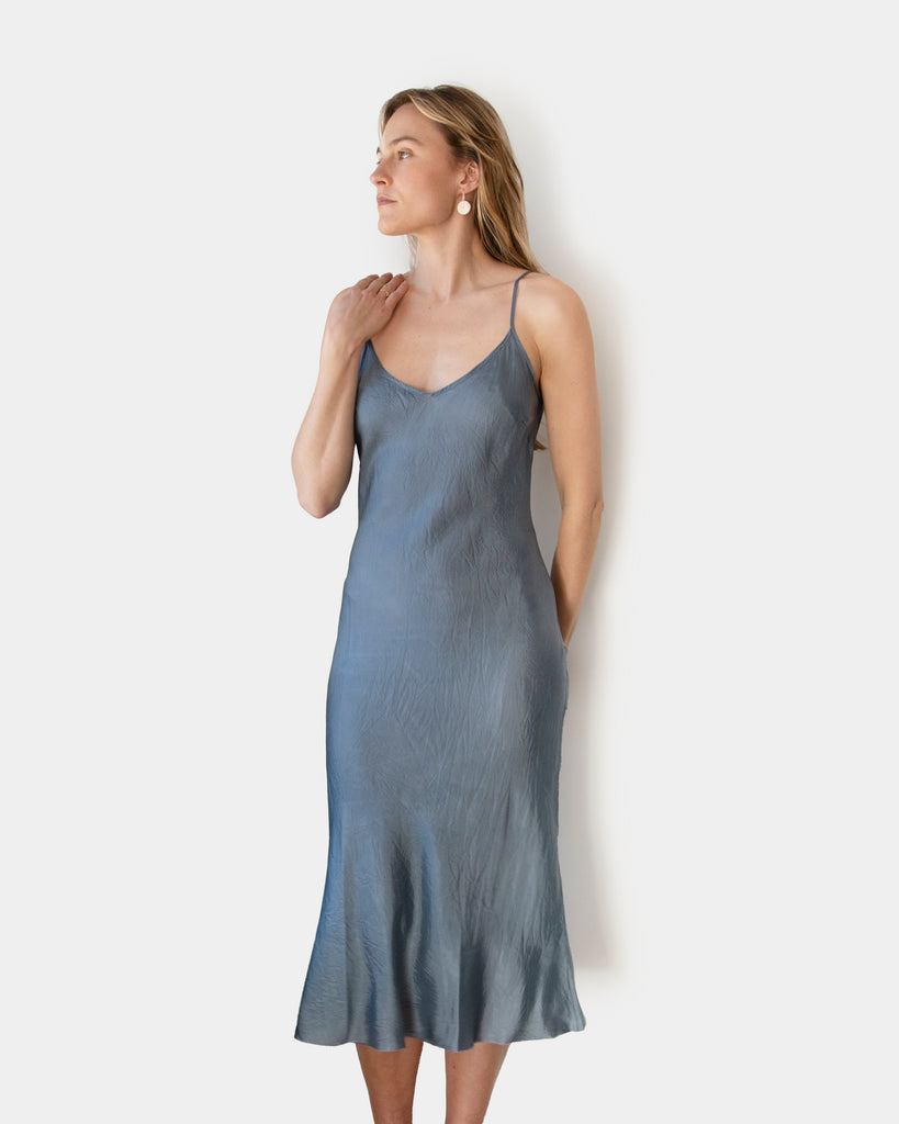 Organic by John Patrick - Long Bias Slip in Moonstone