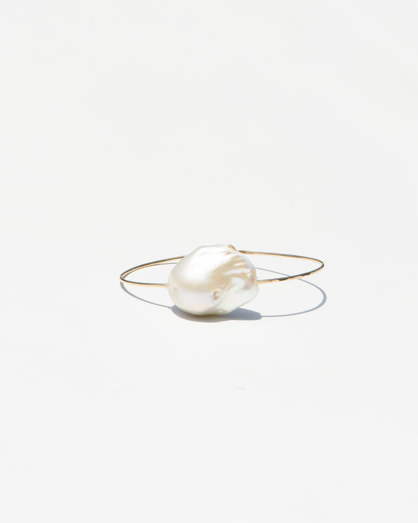 Giant Baroque Pearl Cuff Bracelet