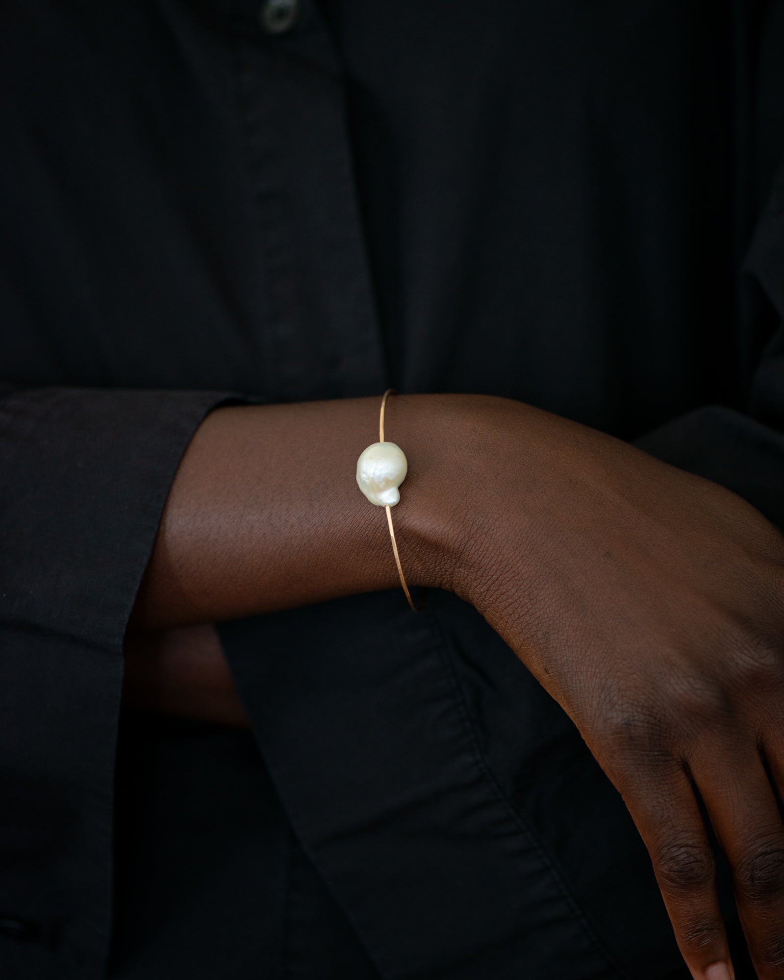 Baroque Pearl Cuff Bracelet