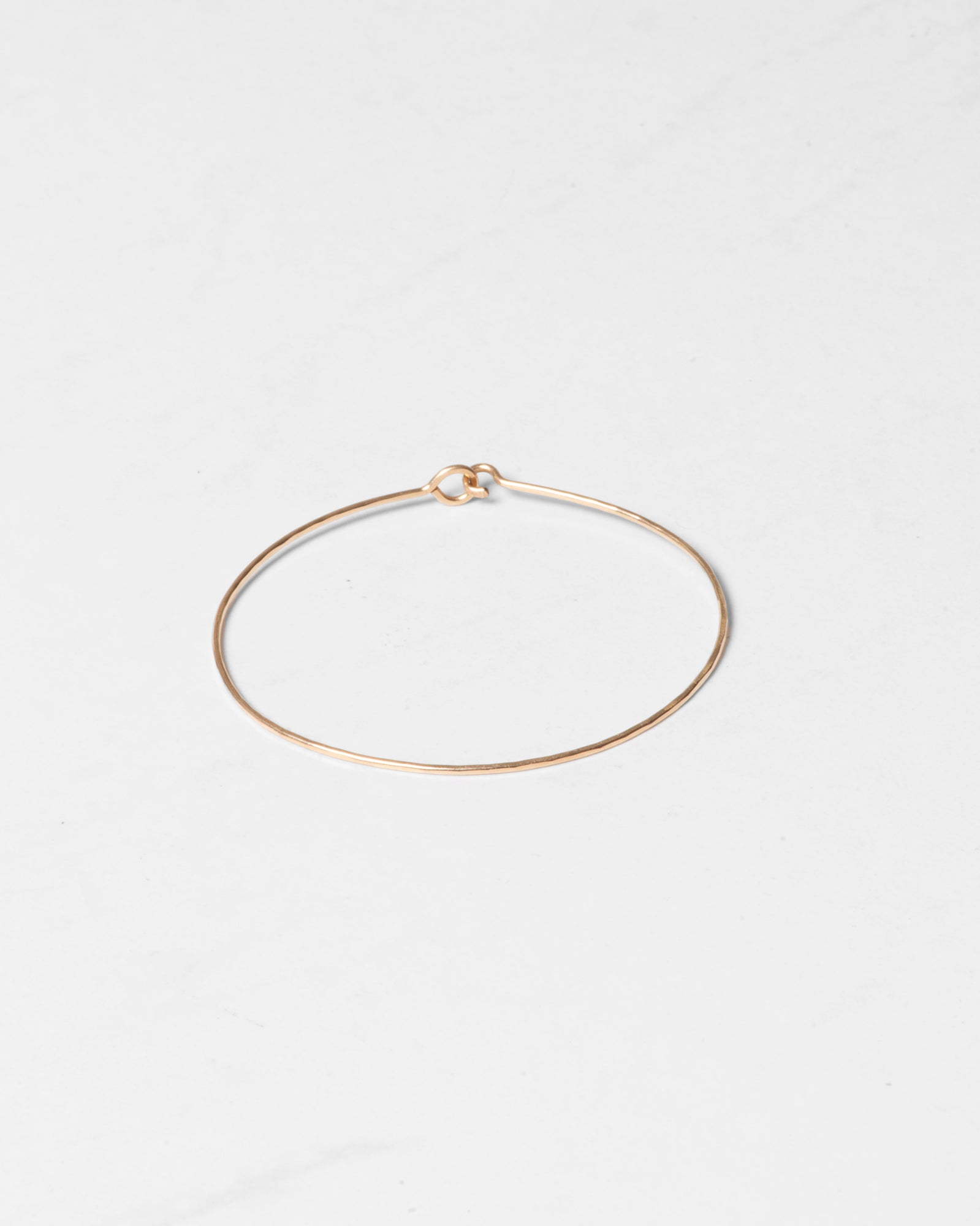 14K Hammered Cuff Bracelet