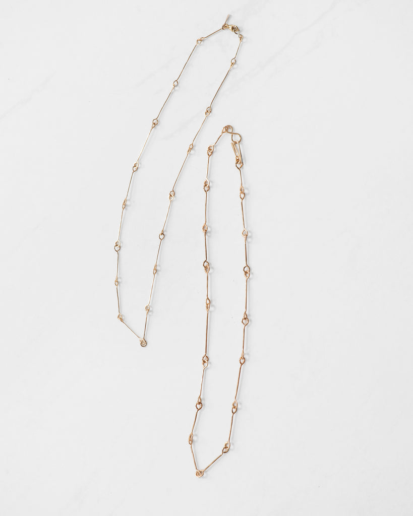 14K Bone Chain Necklace