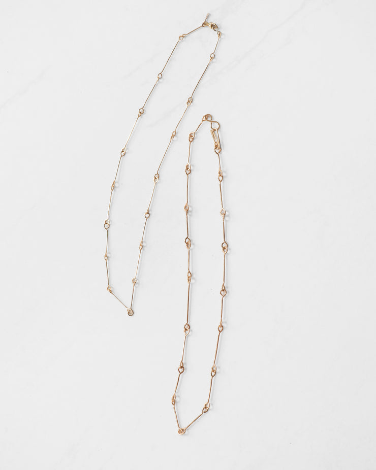 14K Bone Chain Necklace