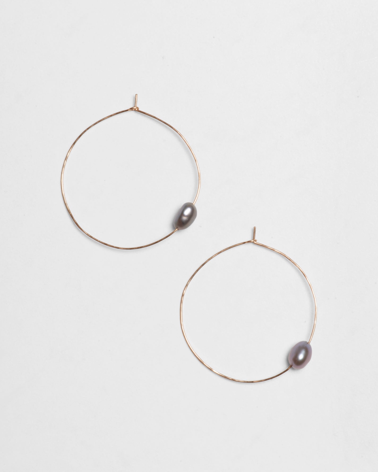 Baroque Pearl Hoops