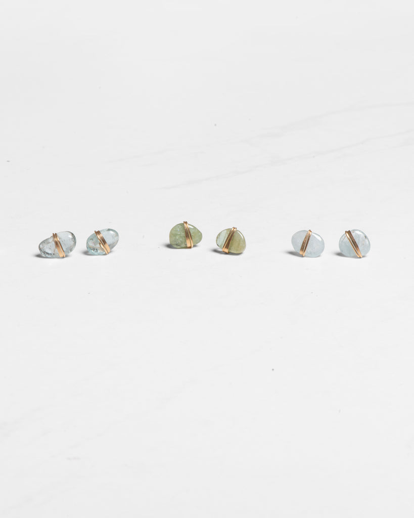 Aquamarine Stud Earrings