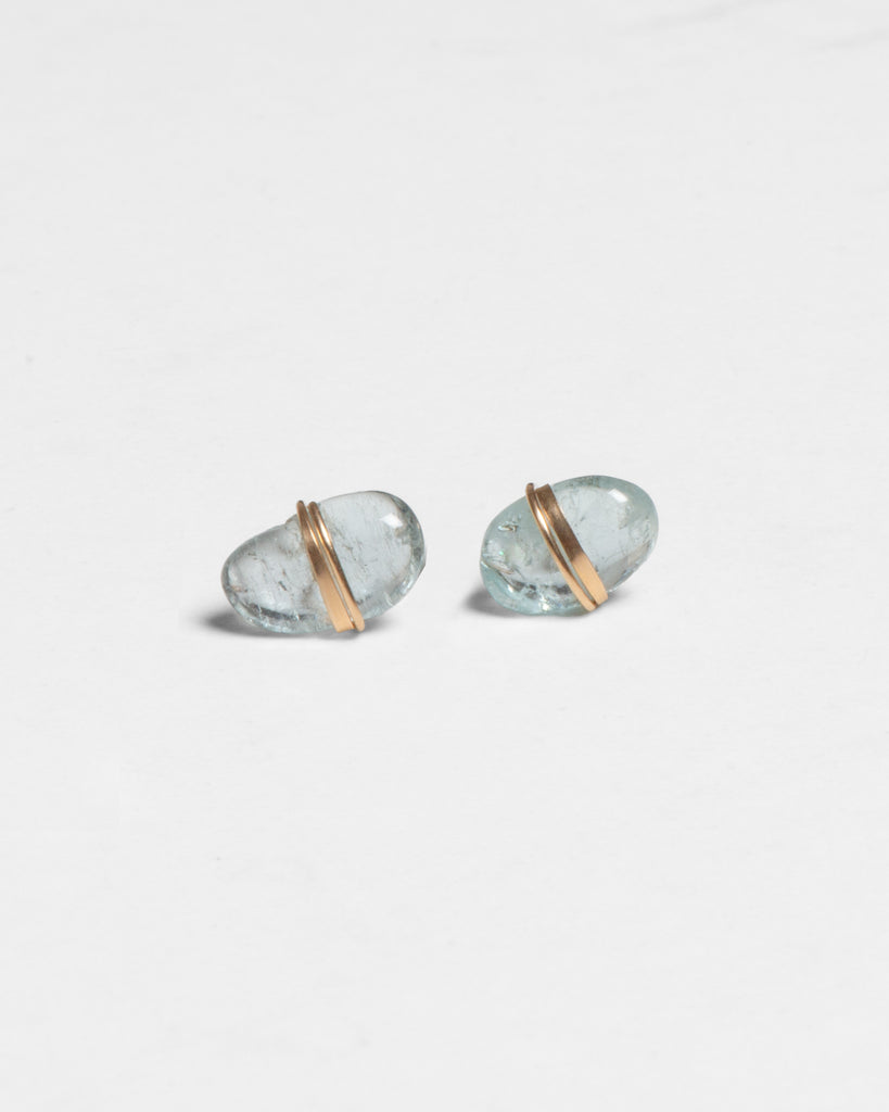 Aquamarine Stud Earrings