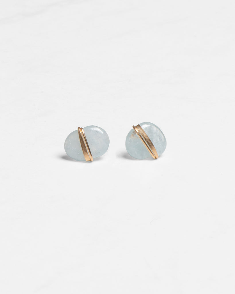 Aquamarine Stud Earrings