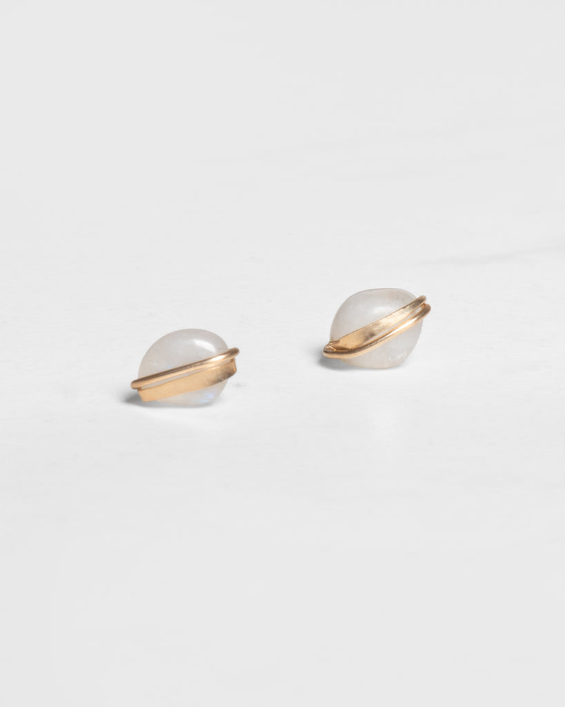Moonstone Studs