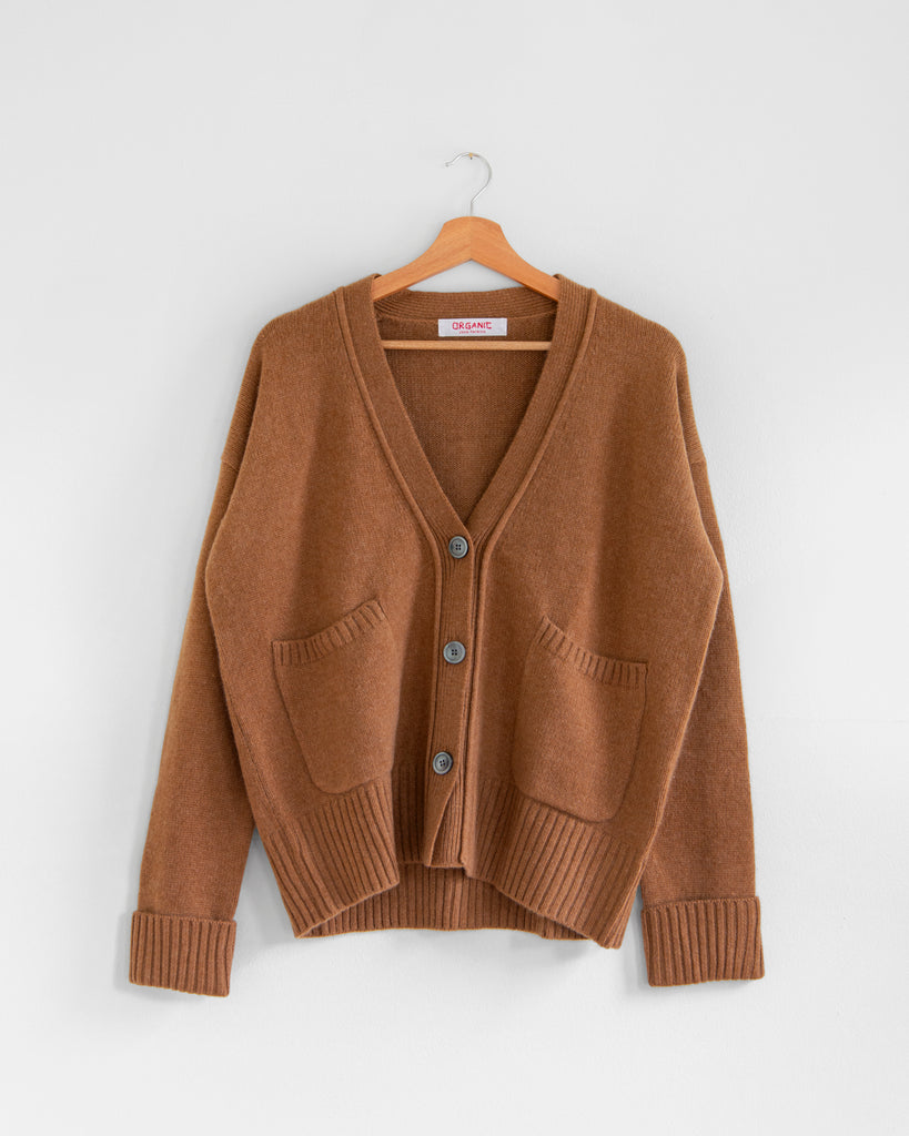 Organic by John Patrick - Two Pocket Cardigan in Vicuna