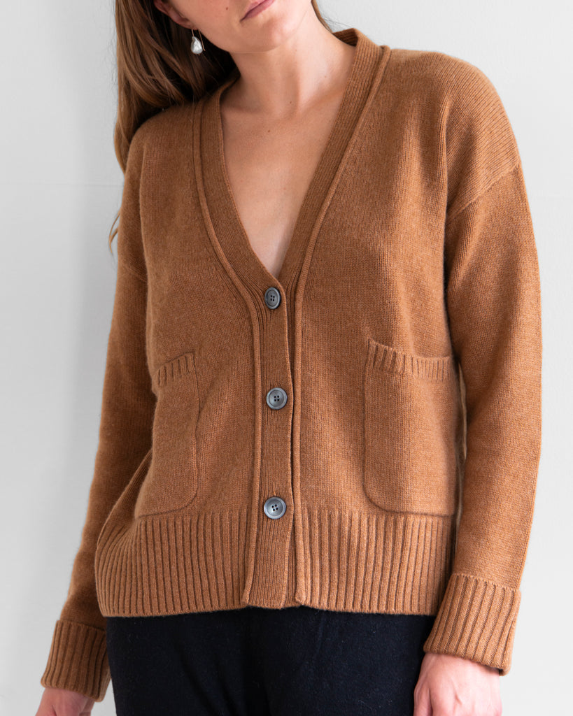 Organic by John Patrick - Two Pocket Cardigan in Vicuna