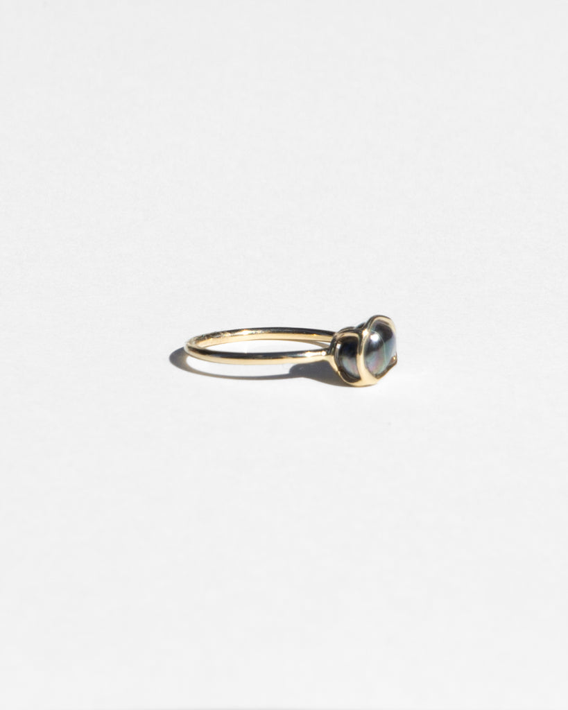 14K Night Keshi Pearl Ring