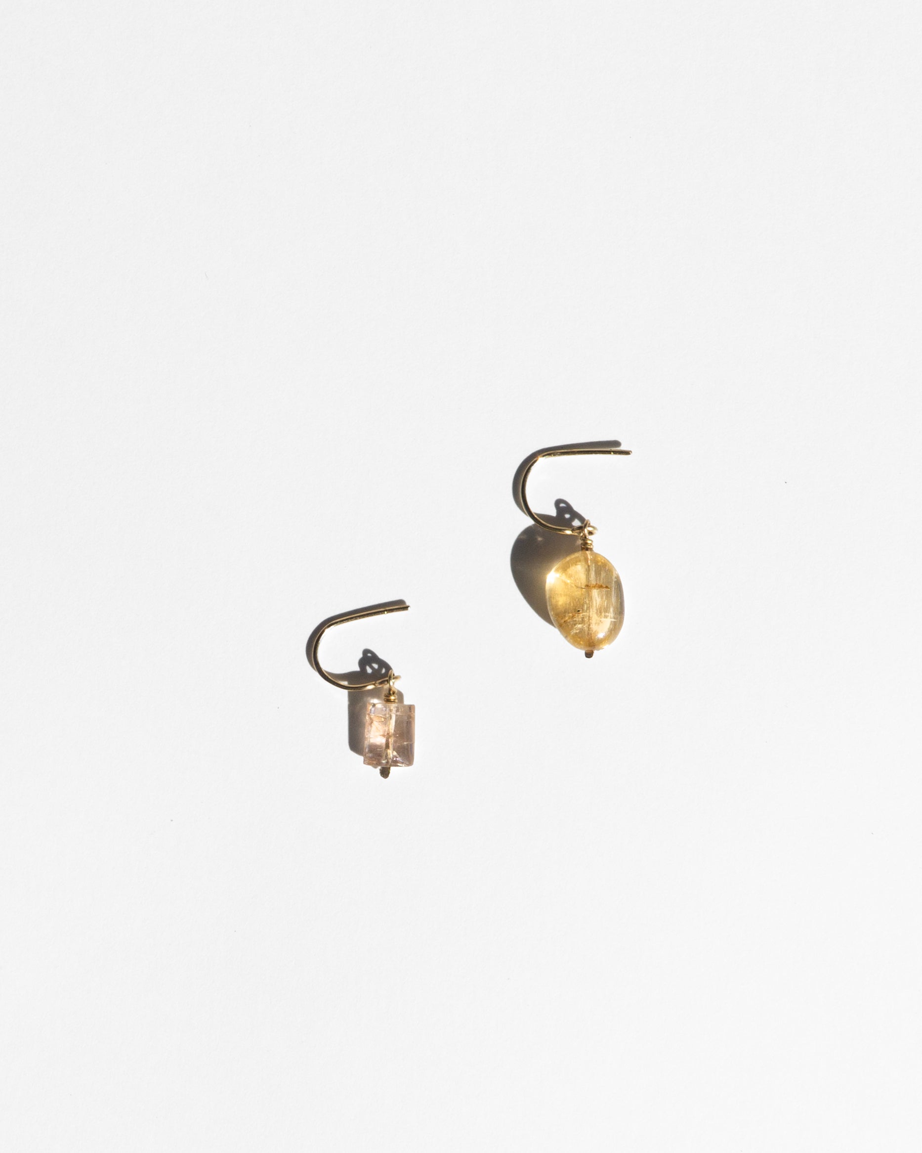 14K Imperial Topaz Charm Earrings