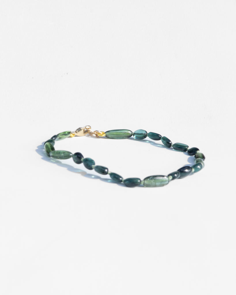 14K Fir Tourmaline Layering Bracelet