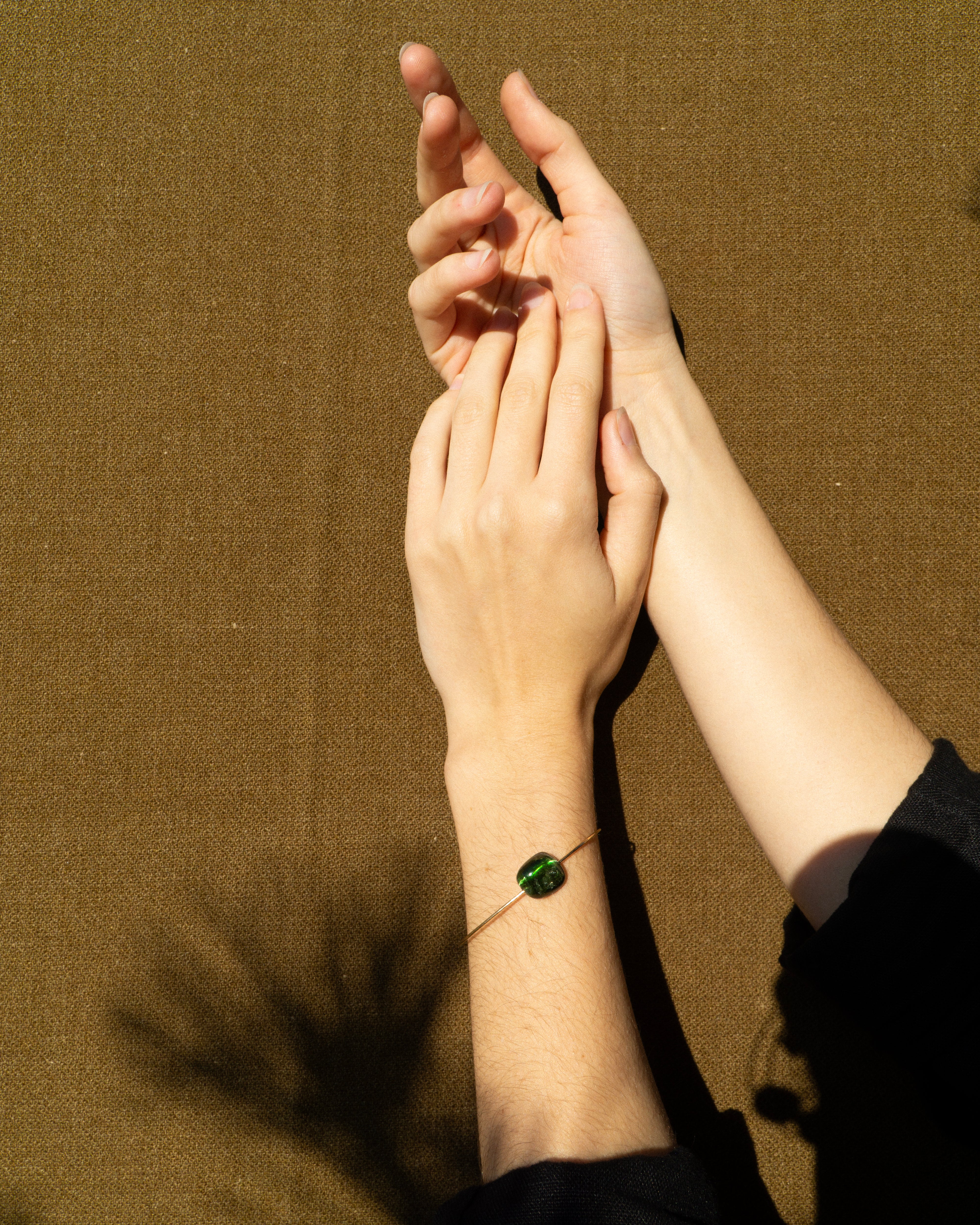 Green Tourmaline Cuff Bracelet